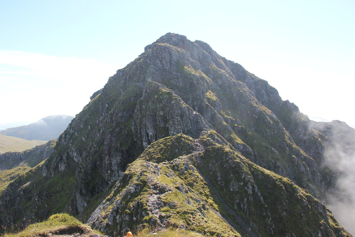 mtnsofscotland's tweet photo. Despite what you may read in the media the Aonach Eagach is not a "walk" and scrambling is not simply using your hands only "for balance". The Aonach Eagach is a serious undertaking, especially in poor conditions when the rock is wet and slippery. https://t.co/71AFYXd8Dy