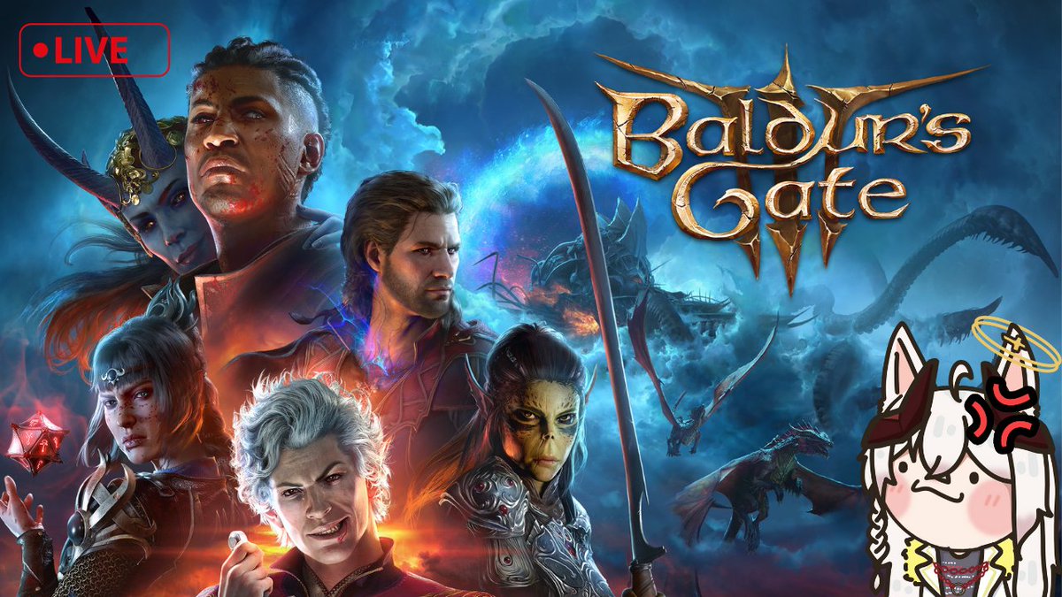 ZerimCh's tweet photo. [ 🔴 | Baldur's Gate 3 ] #1 ฉันจะเป็นราชา ราชา ราชาอะไรละทีนี้
[ Zelim Shiroyasha Ch. - YUYAKE PROJECT / VTuberTH ] #Zelim #ShiroyashaZelim #Vtuber #VtuberTH 

https://t.co/sIRWG1U8ux https://t.co/Sm1w3nuNFq