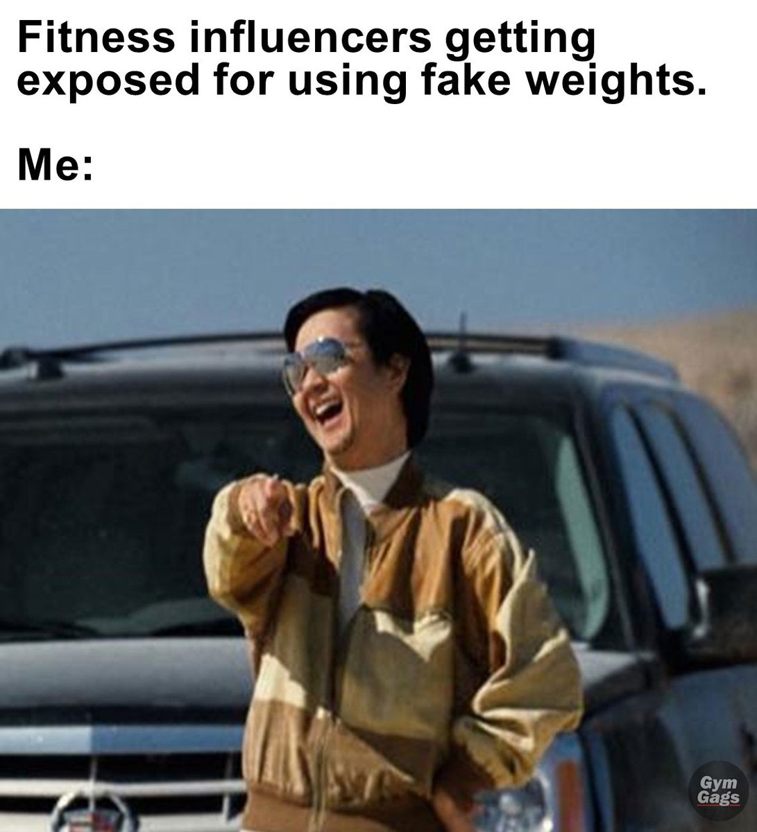 gymgags's tweet photo. 527 - Fitness Influencers Getting Exposed For Using Fake Weights. Me
#gymmeme #powerliftingmemes #gymhumor #bodybuildinghumor #gymfails #fitnessmeme #gymfunny https://t.co/YbsOxioROP