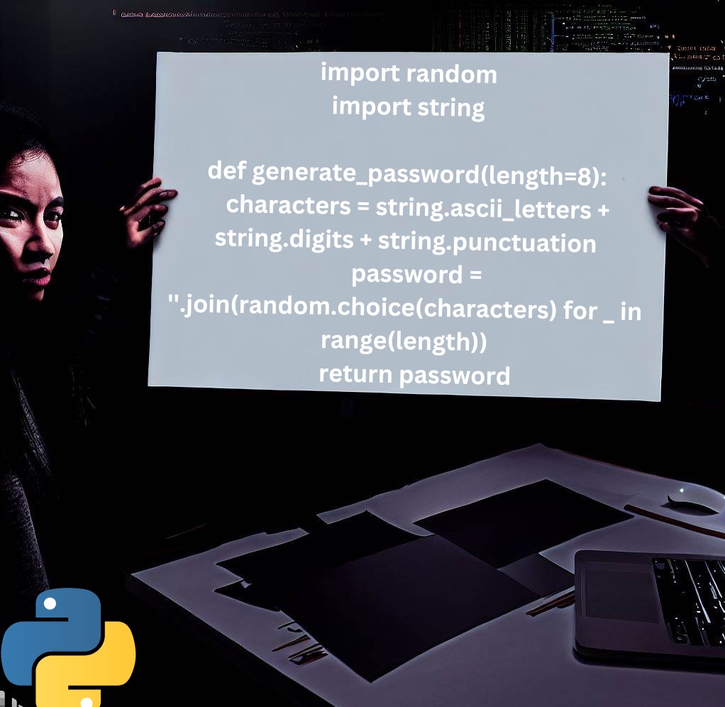 techproinsights's tweet image. 🔐 Boost your security game with the Python Random Password Generator! 🐍🔒 Create robust passwords on the fly and keep your accounts safe. #Python #RandomPassword #CyberSecurity #Programming  💻🚀