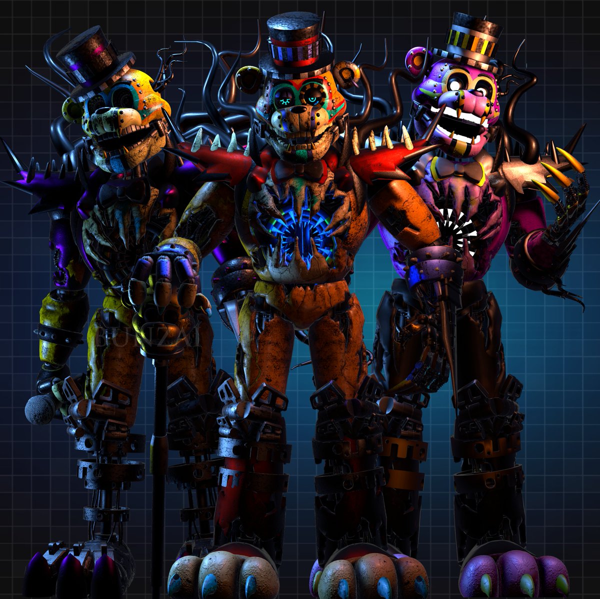 C4D | Lethal Glamrocks Update 🌙 Models for: @EraUltimatePack