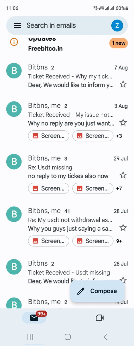 Zakirsiddd's tweet photo. @shivamchhuneja @shivamchhuneja  sir bitbns not giving back my 800$ on 27th june its just disappear and till now i am just opening tickets and they saying they will solve etc can you please help happenings they not replying to my any ticket now @bitbns @BitbnsHelpline @arpana0428 @sumitkapoor16 https://t.co/TfOpUoSxbO