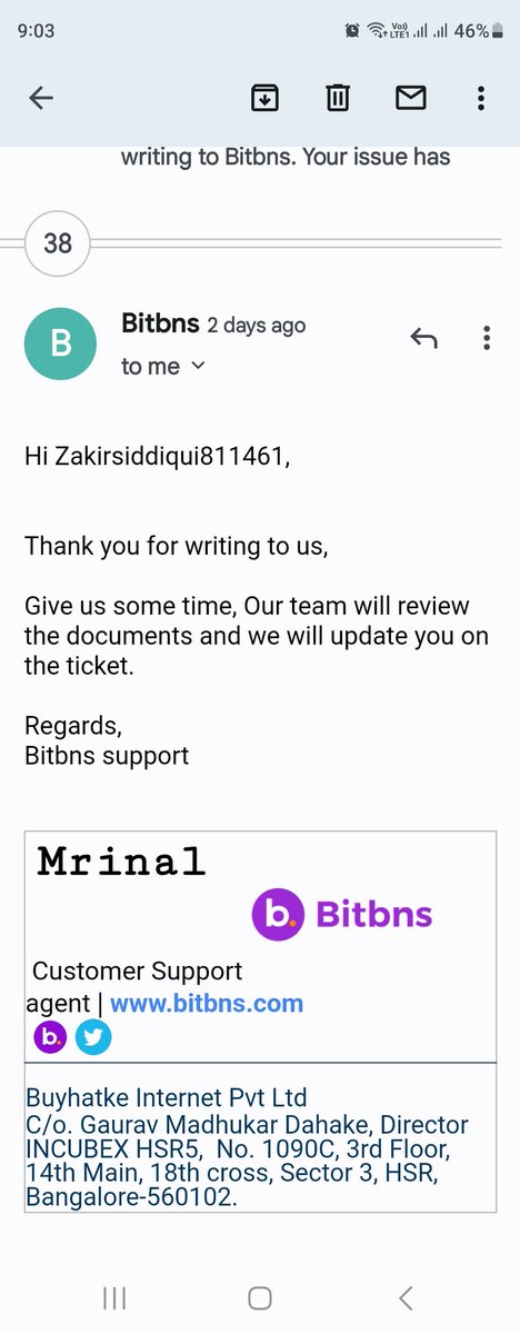 Zakirsiddd's tweet photo. @shivamchhuneja @shivamchhuneja  sir bitbns not giving back my 800$ on 27th june its just disappear and till now i am just opening tickets and they saying they will solve etc can you please help happenings they not replying to my any ticket now @bitbns @BitbnsHelpline @arpana0428 @sumitkapoor16 https://t.co/TfOpUoSxbO