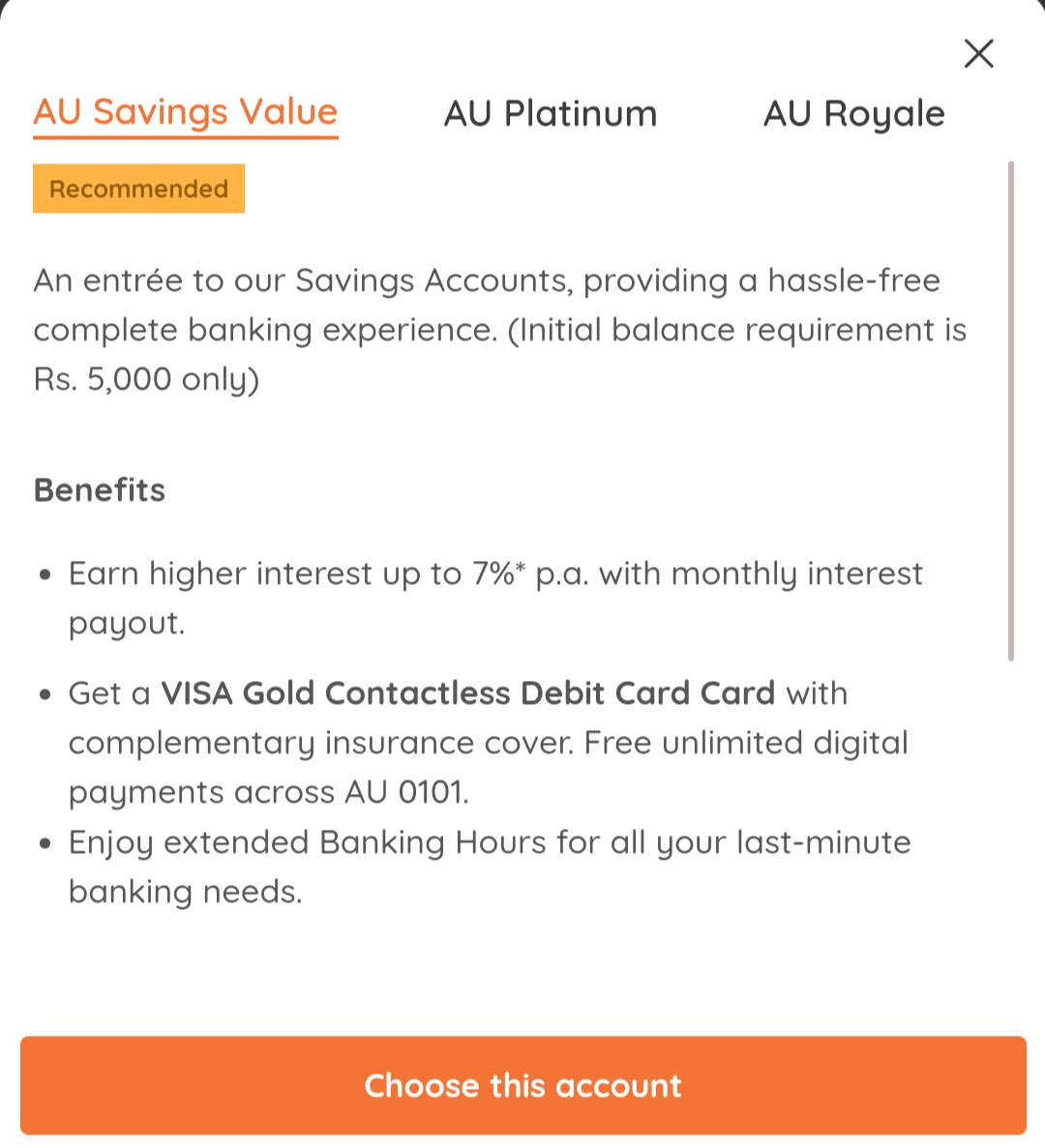 AshTechHub's tweet photo. @aubankindia I've been trying to open your digital 0 bal au saving account but I am not getting option for that account could you please help me with this. https://t.co/QNq4c0sl5A