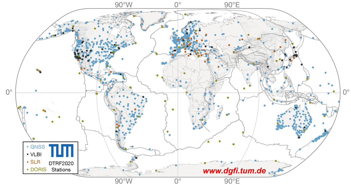 GeomaticsK's tweet image. DGFI تطلق #DTRF2020  وهو أحدث تطبيق لـ الإطار المرجعي العالمي #ITRS
تم حسابه في عام 2021/2022 ويستند إلى بيانات الإدخال المقدمة من خدمات IAG العلمية لتقنيات الجيوديسيا الفضائية الأربعة #VLBI و #SLR و #GNSS و #DORIS (IVS و ILRS و IGS و IDS) 
مرحلة الرصد وجمع البيانات استغرقت فترة…