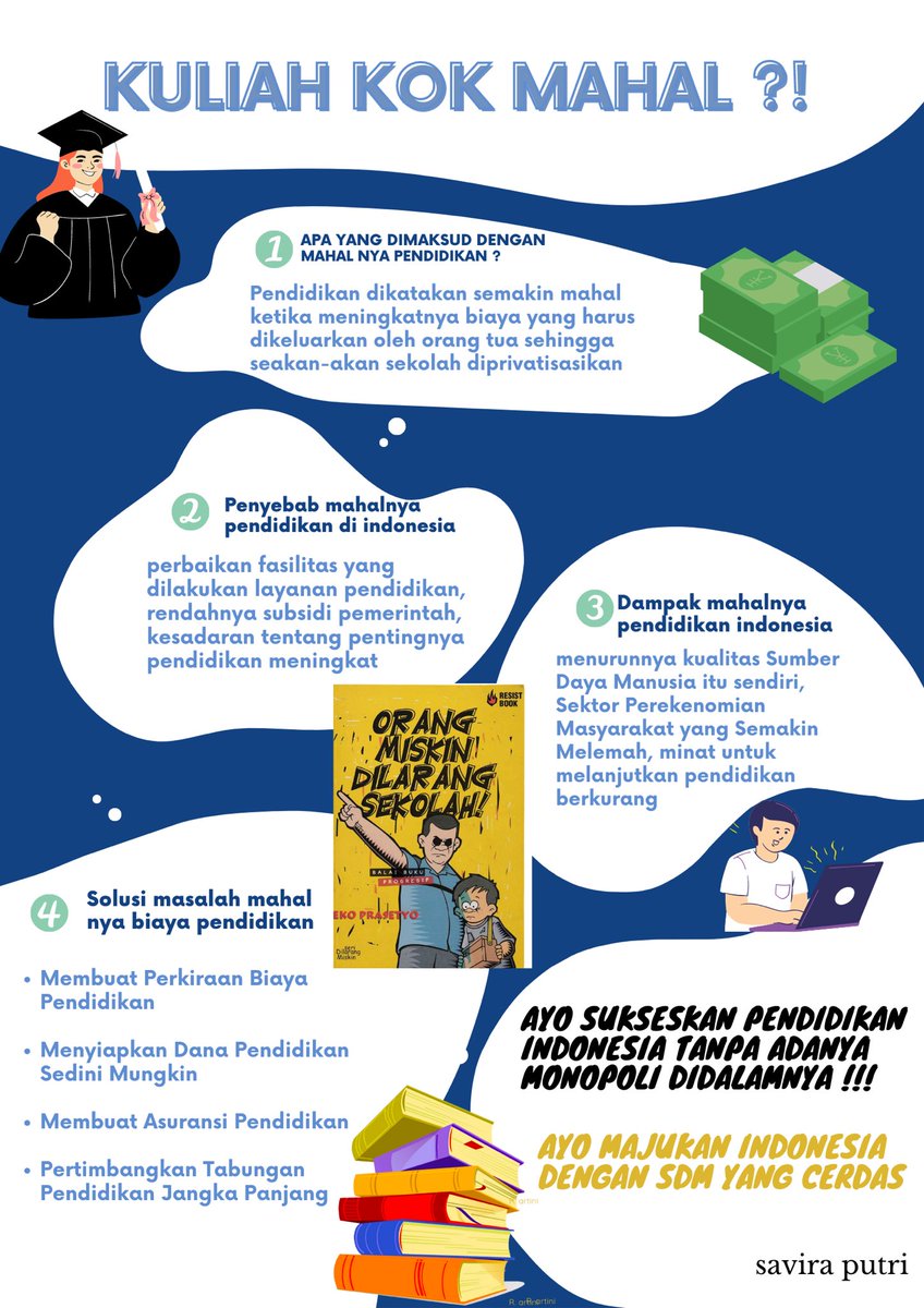 Saviraptrn's tweet photo. Saya savira putri naratosa, dari FIPP jurusan KTP, kelompok way kambas.
Sekolah gratis perlu, untuk memberi kesempatan luas kepada anak usia belajar.
#MAHESAMENGGUGAT
#UKTMAHAL
#KuliahGratis
#ReformasiPendidikanTinggi
#PendidikanGratis
#PKKMBUNNES2023 https://t.co/BFensjaYn7