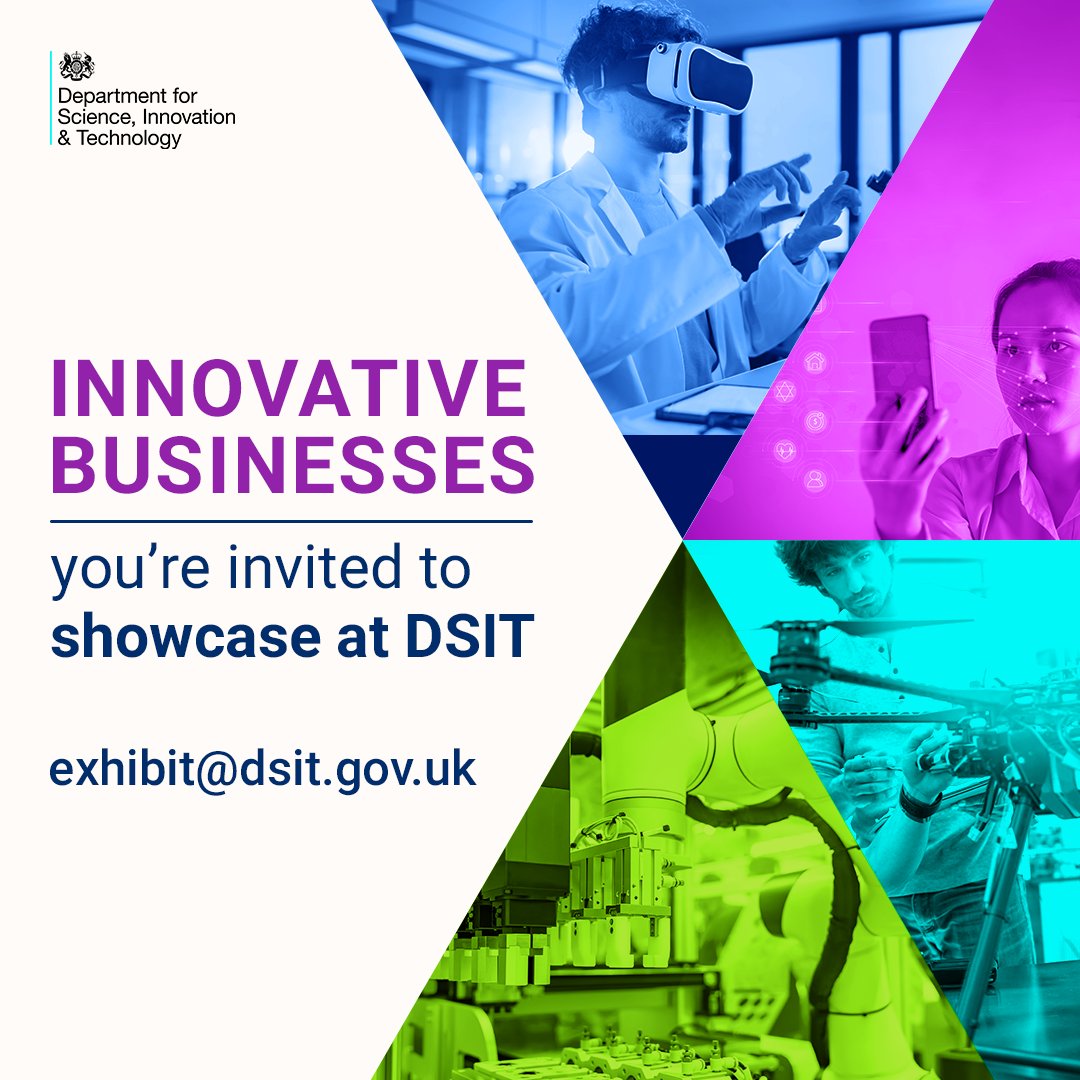 SciTechgovuk's tweet photo. 📣 We’re looking for exhibitors! 

Showcase your organisation’s work to the decision-makers who are cementing the UK’s status as a science &amp; tech superpower.  

Register your interest in exhibiting at our new HQ in London when we move later this year.  
👉 https://t.co/a1A0eAK6E9 https://t.co/lon1ERlfL2