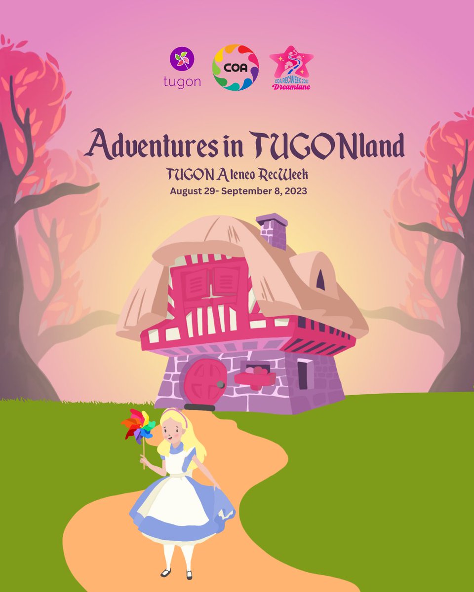 tugonateneo's tweet photo. Advocate against child abuse and abandonment by joining us in creating a safe space for our girls and babies!โจ๐
COA RecWeek 2023: Dreamlane, August 29 - September 08๐
#AdventuresinTUGONland
#COARecWeek2023
#ExploreYourDreamlane
#COASectorBasedCluster https://t.co/qpvRq84vRq