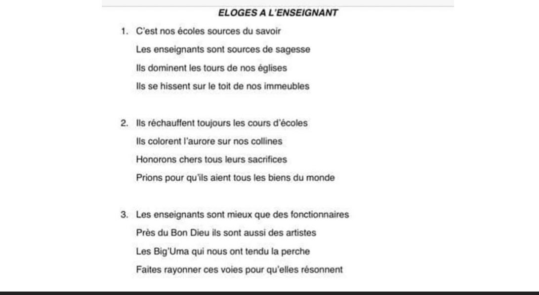 Big_Uma9's tweet photo. 📚✨ Enseigner, c'est allumer la flamme du savoir dans les cœurs et les esprits. Chaque jour, les enseignants façonnent l'avenir en guidant nos jeunes vers la réussite. Saluons leur dévouement et leur impact positif sur nos vies. 

Eloges à l’enseignant https://t.co/VlpfMqYGwu