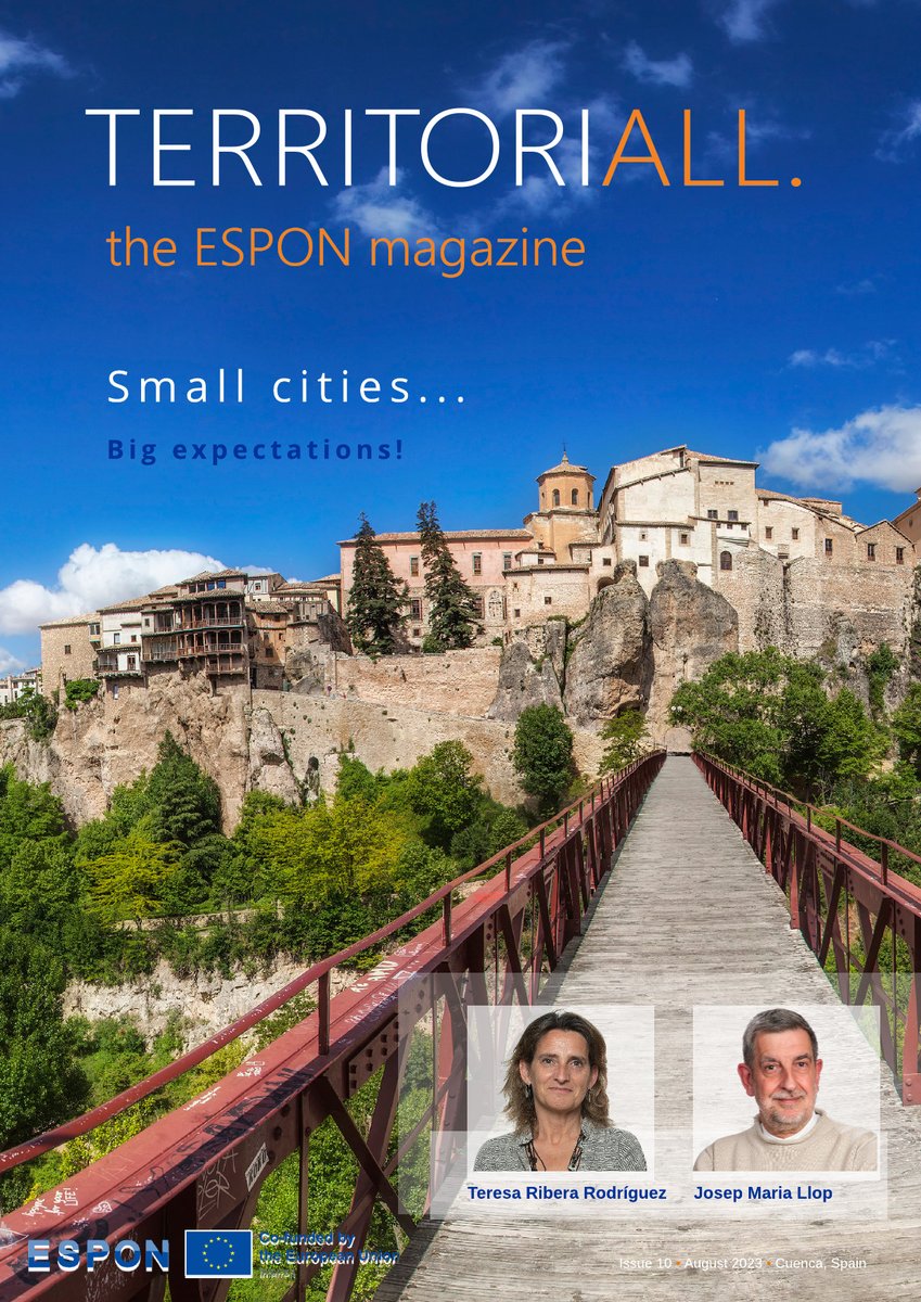 Small cities - Big expectations: What are they doing well? What they can do better? How can Europe and the member states support small and medium-sized cities further and what is @eu2023es planning for them? 
More in the #TerritoriALL no 10
loom.ly/4A2ZPLk