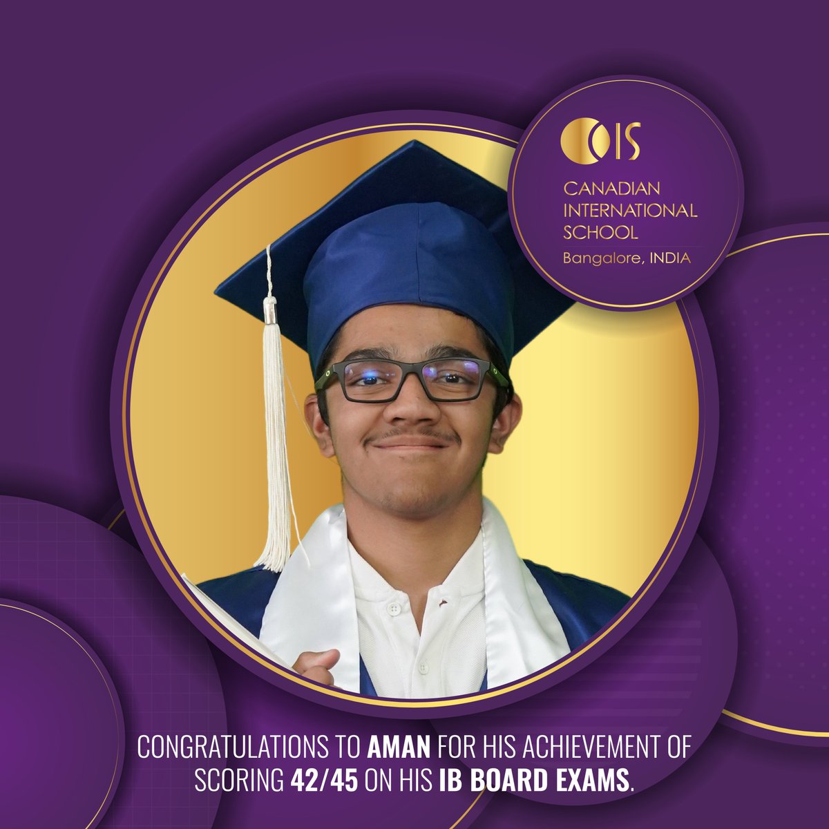 cisblearns's tweet image. Celebrating our dedicated students for their exceptional achievements in the IBDP 2023 examinations!🥇Aman: 42/45 🥈Akanksh, Rishi, Srivishnu: 41/45 🥉Joonseob: 40/45 You make us proud! #IBDP #TopAchievers #IBDP2023