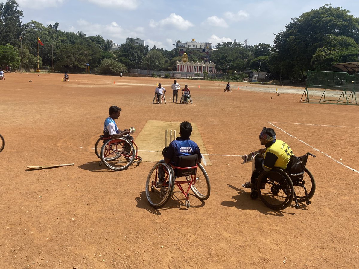 motivation_ngo's tweet photo. #MidweekMotivation: We started our Wednesday on a high note with players from #DivyangMythri, our partner, as they played multiple friendly matches! We at Motivation do believe sports serves as a great way for inclusion!
#sportsasinclusion #inclusiveworld #disabilityability https://t.co/pqJdeOvh2z