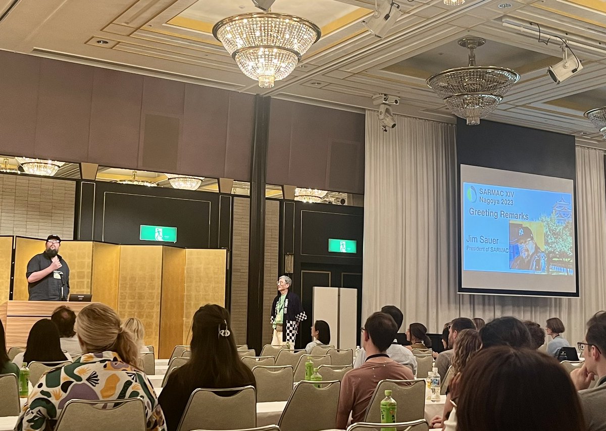 lorraine_hope's tweet photo. And we’re off! With some thoughtful reflections @jamessauer opens #SARMAC23 Its going to be an amazing conference 🤩 https://t.co/49mq4oEHxf