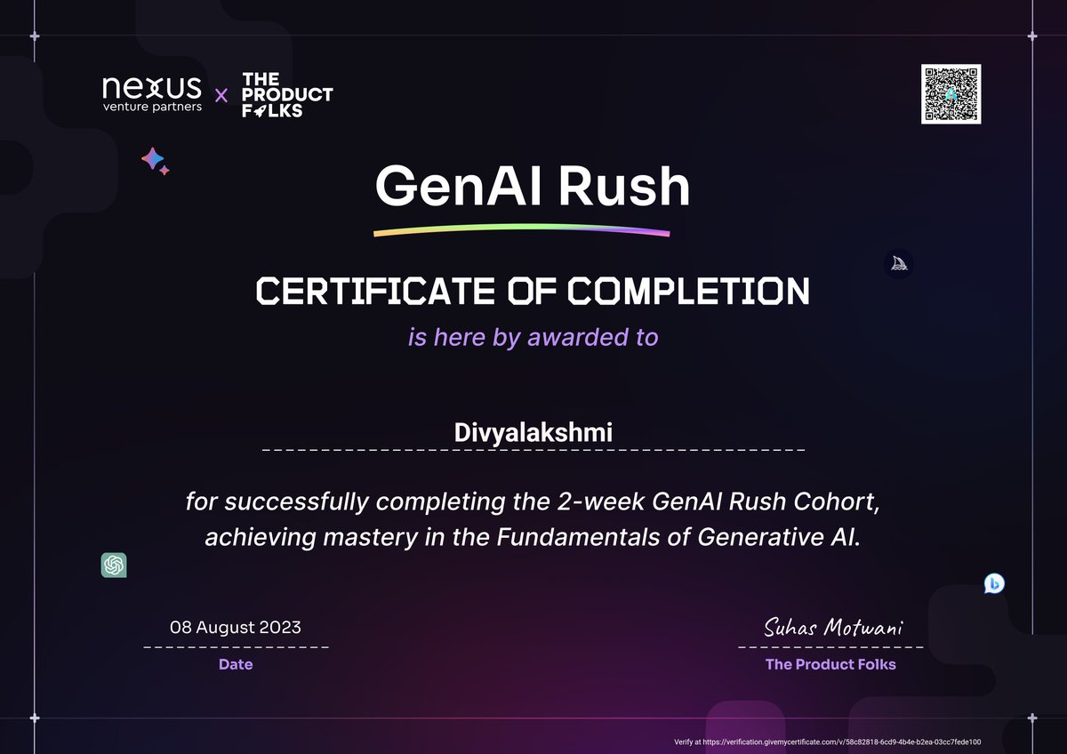 's tweet image. Participating in this cohort has given me new insights about interesting AI development @TheProductfolks #learnwithtpf