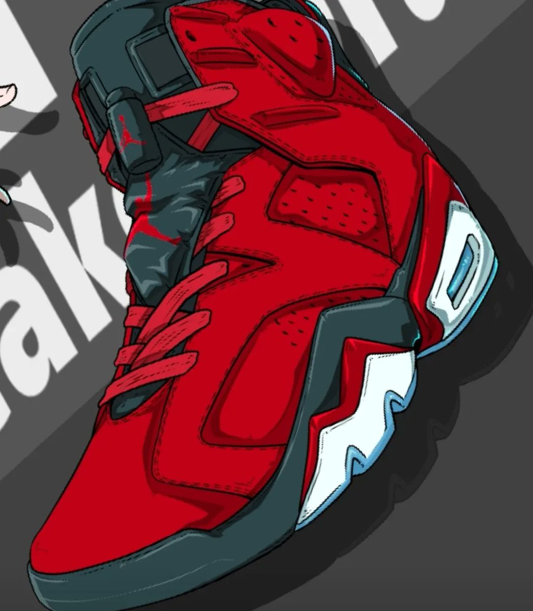 「最近イラストにしたスニーカー達 ・AIR JORDAN7 Infrared ・S」|青木 伴イラストレーター☆ブレイキン漫画「THE BREAKING」作画担当のイラスト