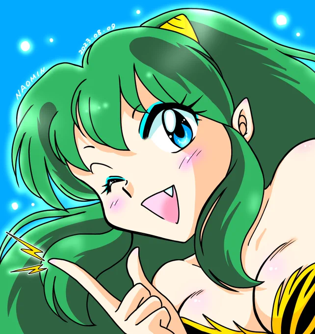 久々にラムちゃん描いた