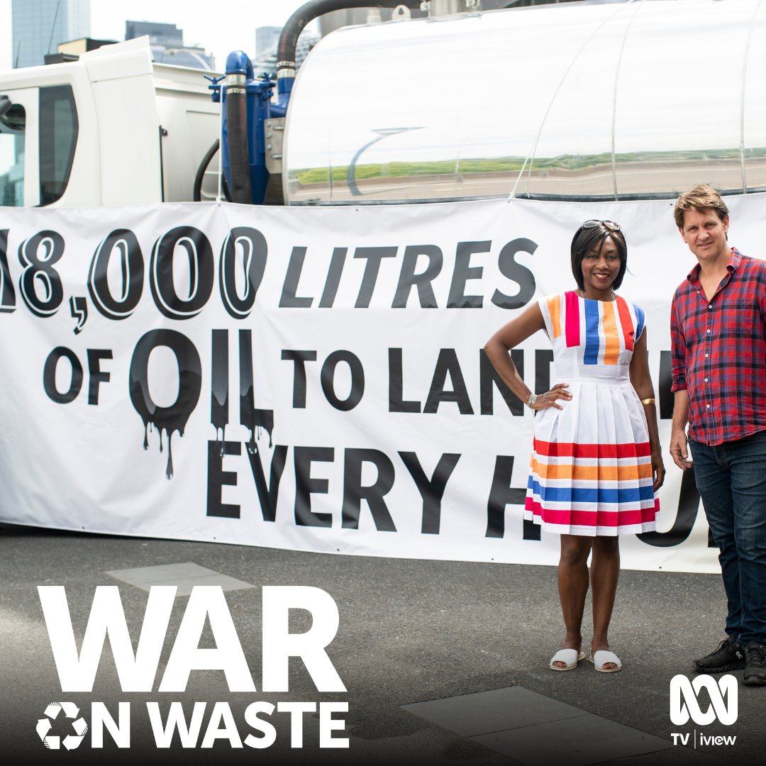 '18,000 L of oil to landfill every hour' - the amount of synthetic clothing, comprising 60% of our wardrobe, that is sent to landfill each hr in Aus. There are solutions! @ABCTV War On Waste Ep3 highlights some of them. For more, visit RecyclingNearYou! recyclingnearyou.com.au/clothing