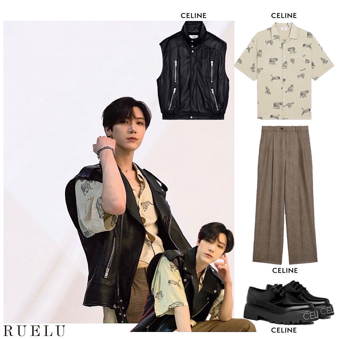 rarune01's tweet photo. 【CELINEオススメアイテム】

NCTテン着用🇰🇷
CELINEコーディネート📸

#CELINE #nct #テン #ten #fashion
#ファッション #メンズファッション
#メンズコーデ #スタイリスト https://t.co/B9C3G8oPqH
