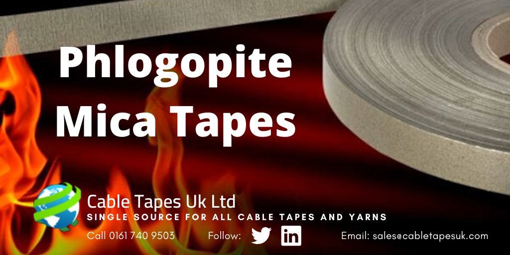 Flexibility and high tensile strength make phlogopite mica tapes easy to apply at high speeds. Compatible with extrusion processes, using all kinds of elastomers and silicone rubbers. Our phlogopite mica tapes are free of halogens and toxic gases. 

Click: cabletapesuk.com/Categories/Pro…