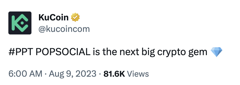 popapp_official's tweet photo. @kucoincom Even @kucoincom knows it! #PPT #PopSocial O.O 😎🔥
🚀 Don't miss out the next big thing here: https://t.co/5RaugXGh4m https://t.co/7YZlL8PRz0