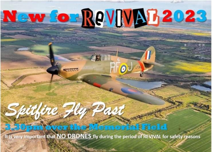 Don’t miss our #MountsorrelREVIVAL Spitfire fly past at 3.30pm over the Mountsorrel Memorial Field. Every year we put in applications for free fly pasts, this year we’ve one!
Spot the Rookie error in the photo?😁
#MountsorrelREVIVAL #mountsorrel #Spitfire #flypast