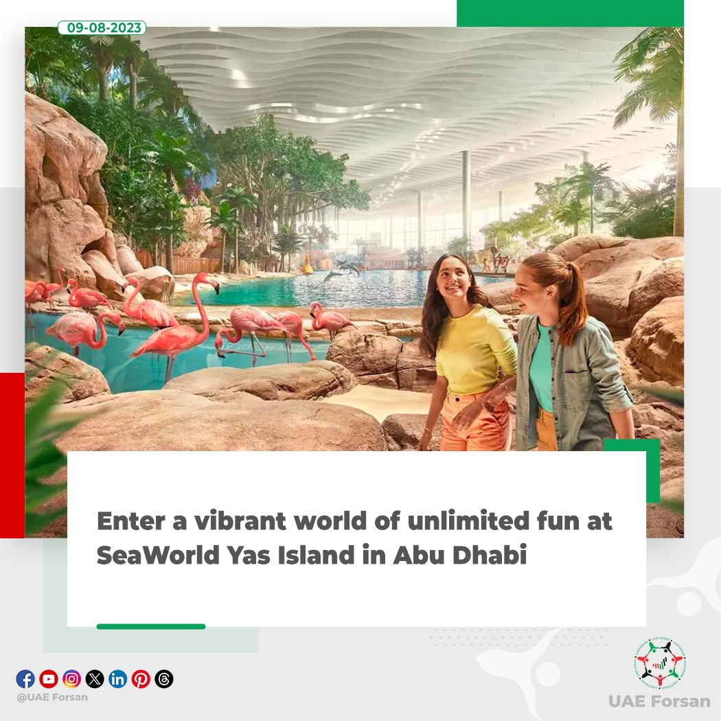 UAE_Forsan's tweet photo. Enter a vibrant world of unlimited fun at SeaWorld Yas Island in Abu Dhabi 
#InAbuDhabi #UAE #YasIsland #SeaWorldAD 
@SeaWorldAD
@yasisland 
@VisitAbuDhabi https://t.co/5ulNJyarjQ