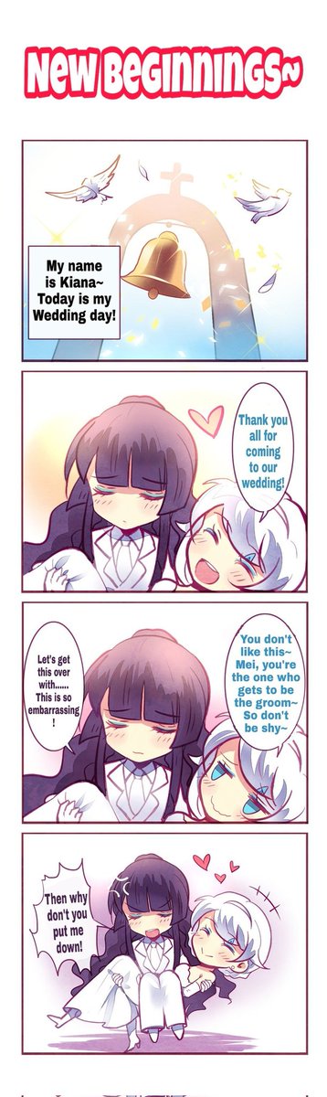 RaidenExorcist's tweet photo. The story of #Kiamei marriage, and Kiana trying to adopt Bronya 

1/2 https://t.co/cqPfAjh8fu