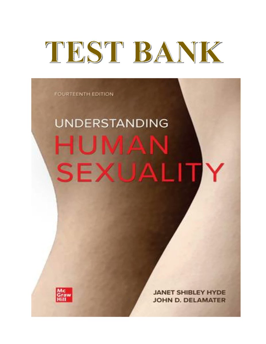 TEST BANK FOR UNDERSTANDING HUMAN SEXUALITY 14TH EDITION BY JANET HYDE, JOHN DELAMATER
#fliwy #understanding #humansexuality #14thedition #testbank 
fliwy.com/item/374975/te…