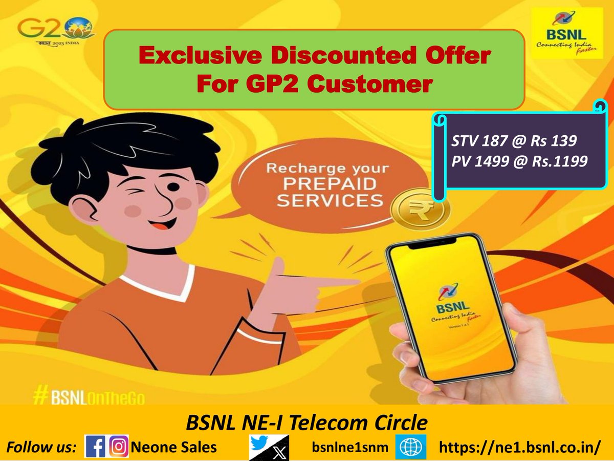 Sales & Marketing BSNL NE-I tweet media