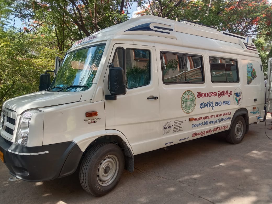 NHPConnect's tweet photo. The Water Quality Lab on wheels will collect water samples in rural &amp; urban areas for covering Water Quality gap monitoring areas,hot spots, #awareness creation with instant #WaterQuality results to #farmers and #waterusers. 
#Telangana #NationalHydrologyProject 
@subodhyadav111 https://t.co/7l5pt5mhkX