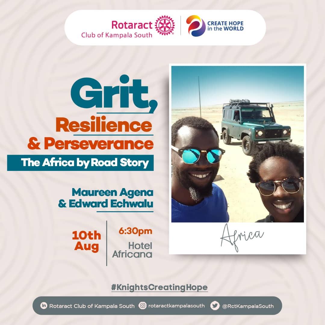 Join us tomorrow for our inaugural Rotary sharing. We have so much to tell about grit, resilience and perseverance with regard to #AfricaByRoad.
