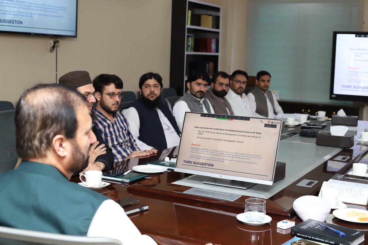 kpra_official's tweet photo. Director General #KPRA Shah Mahmood Khan chaired a meeting to discuss and review the #Rules and #Regulations that have been drafted under the Khyber Pakhtunkhwa Revenue Authority Act of 2022. The meeting was attended by officers from KPRA as well as a legal drafter who https://t.co/onneWMtqBG