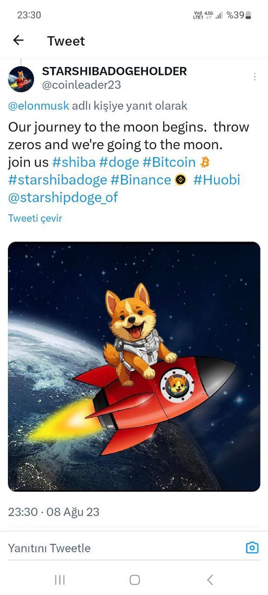 4Dhhdhdhh's tweet photo. @BitcoinMagazine @TheBTCTherapist Check out STARSHIP DOGE GLOBAL GROUP: https://t.co/i3R6ckHO7P https://t.co/YKBaeeeMws