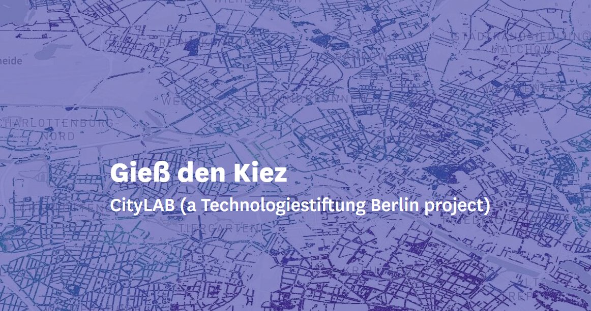 How does 🇩🇪#Berlin fight #ClimateChange harms? The @citylabberlin has developed #GießdenKiez, an #OpenSource tool that helps citizens to keep trees🌳healthy during dry periods. Read about it and get inspired! 👉europa.eu/!6YcxRP @JaakkoKarhu @tsbberlin @regberlin @TSBBerlin