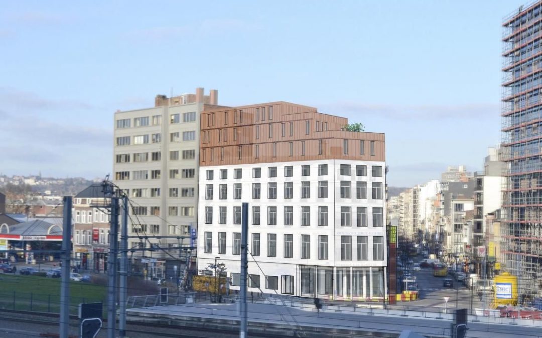 LucGOCHEL's tweet photo. L’hôtel de l’Univers aux Guillemins va être rehaussé de trois étages en bois et proposera ainsi 24 chambres supplémentaires : https://t.co/AN6pfS4WDV via @sudinfo_be #Liège #Urbanisme #Horeca #Hotellerie #Defraigne https://t.co/aa4nMAgNti