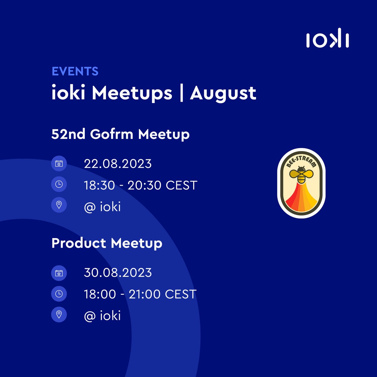 ☀️Looking for some mental stimulation this summer? We've got you👇 1️⃣ We are hosting the 52nd Gofrm Meetup on 22.08. at 6:30pm Sign up👉lnkd.in/evHzJC26 2️⃣ On 30.08. at 6pm we are hosting another product meetup organised by @KiwiDenny. Sign up👉meetup.com/de-DE/productt…