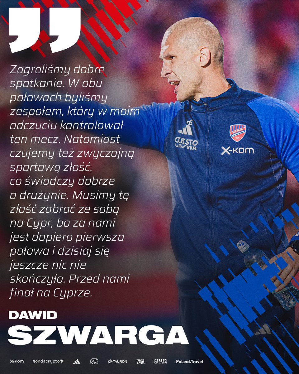 Rakow1921's tweet photo. 🗣️ Trener Dawid Szwarga po pierwszym meczu z Arisem Limassol 👇
Zapis konferencji 👉 https://t.co/vnz46n9f5w
#RCZARI https://t.co/Maz5qzNokZ