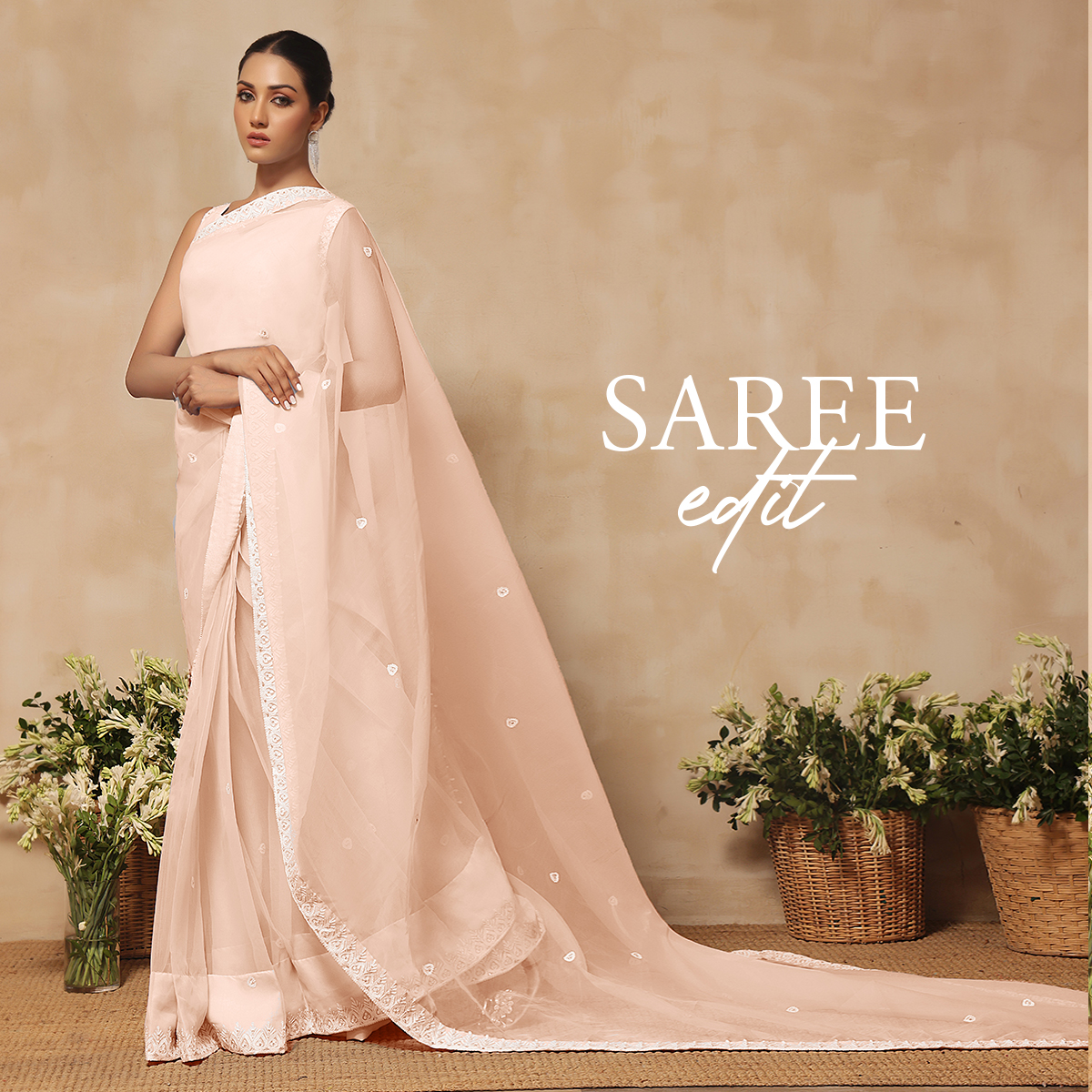 sanas_pk's tweet photo. Drape yourself this summer, in these classic solid sarees made in sheer organza and pastel hues having intricate aari work with embellishments.  Available in stores and Online.
https://t.co/RL72D7TrUL
#SANAS #saree #MakingOccasionsPerfect #traditional #fusion #pakistanidesigner https://t.co/URBE1IDvDP