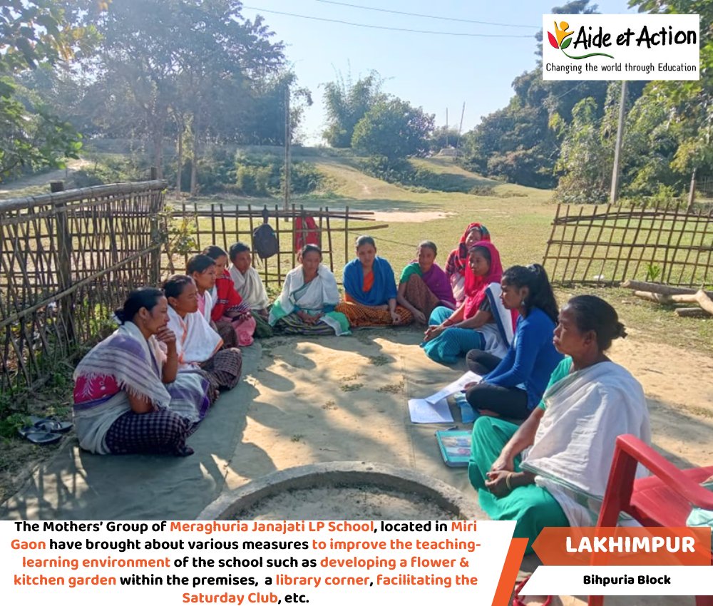 Meraghuria Janajati LPS under the Dakhin Laluk Education cluster of Bihpuria Education Block, Lakhimpur comprises of students from families mostly depending on daily wage earnings.