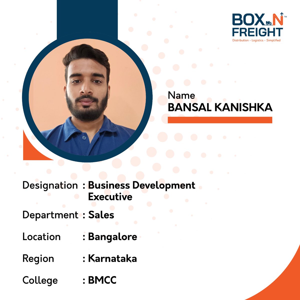 boxnfreight's tweet photo. Box N Freight welcomes the Business Development Executive, bringing passion for relationship nurturing and expertise in business. These new members aim to elevate growth and achieve innovative accomplishments, further expanding Box N Freight's influence.
#boxnfreight #intern https://t.co/DGByWJ6Km9