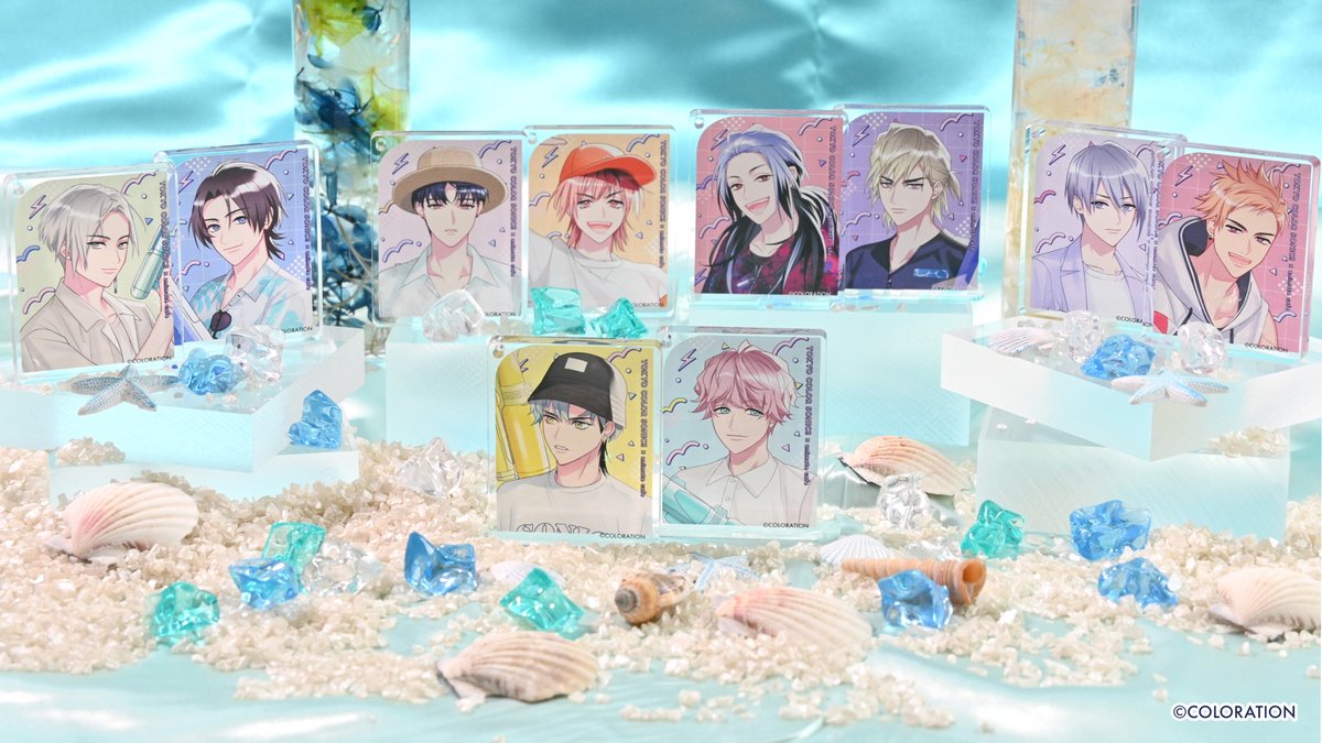 「【東京カラーソニック!!】  サマーバケーションをイメージしたグッズやメニューを」|アニメイトカフェ総合のイラスト