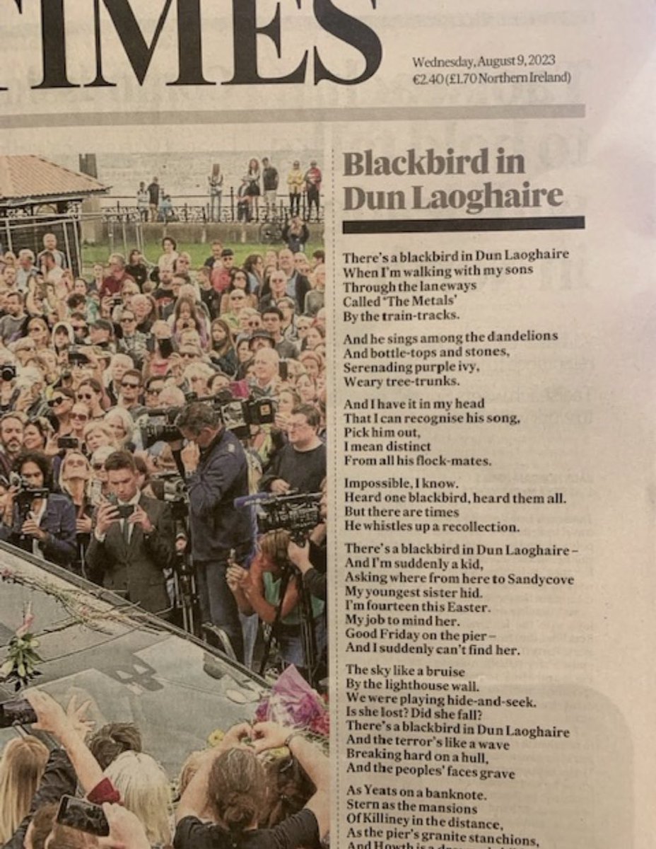 Featured on the front of today’s Irish Times <a href="/RTElyricfm/">RTÉ lyric fm</a>