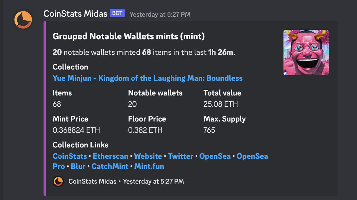 Another win for plebs 
Yue Minjun's first nft project was released with <a href="/LiveArtX/">LiveArt</a> support and reached 0.8 ETH now sitting at 0.65 ETH

#plebsforplebs