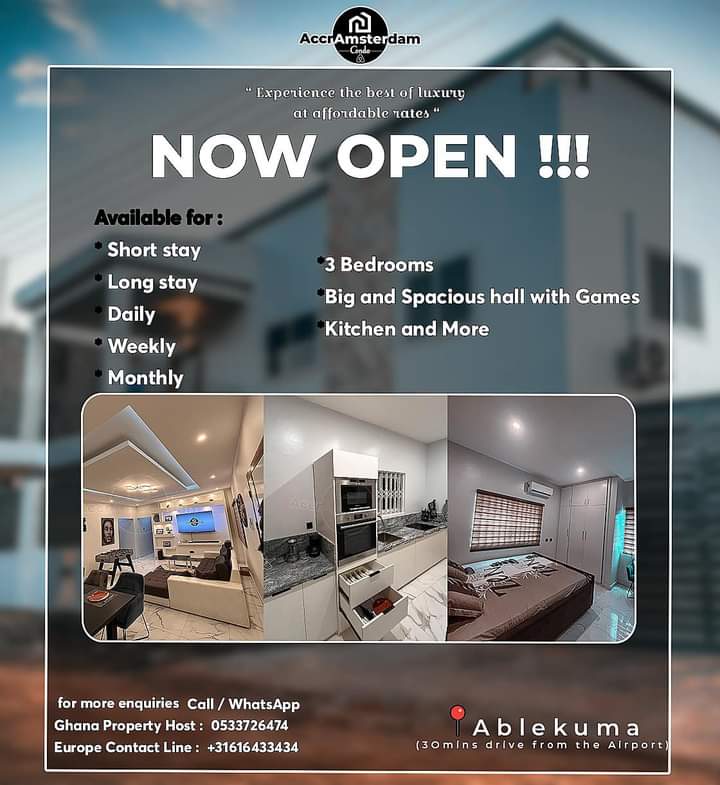 ea_sowah's tweet photo. Looking for a cozy and comfortable 3 bedroom Condo at affordable price? You've found it! 

https://t.co/4kEFWJP3hs

Contact Details : Call / WhatsApp 
Ghana : +233533726474
Europe :+31616433434

AccrAmsterdam Condo
- 3 bedroom (2 big rooms, 1 small room) https://t.co/0TmABRmilZ