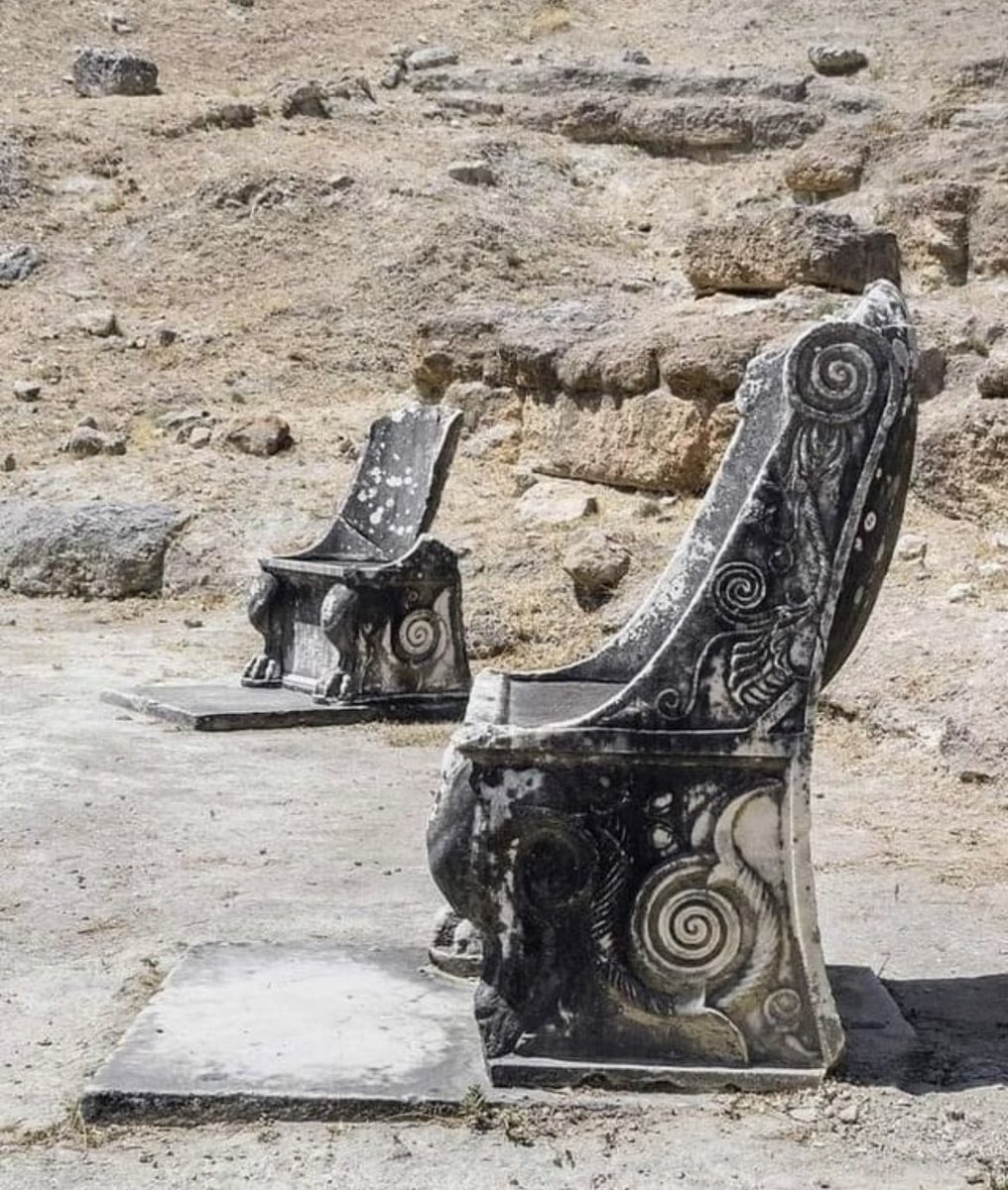 Marble thrones that are 2000 years old can be found at the ancient theatre of Amphiareion of Oropos, Greece. The Amphiareion at Oropos was a sanctuary dedicated to the hero Amphiaraos, renowned for pilgrims seeking oracular responses and healing.

The sanctuary's largest…