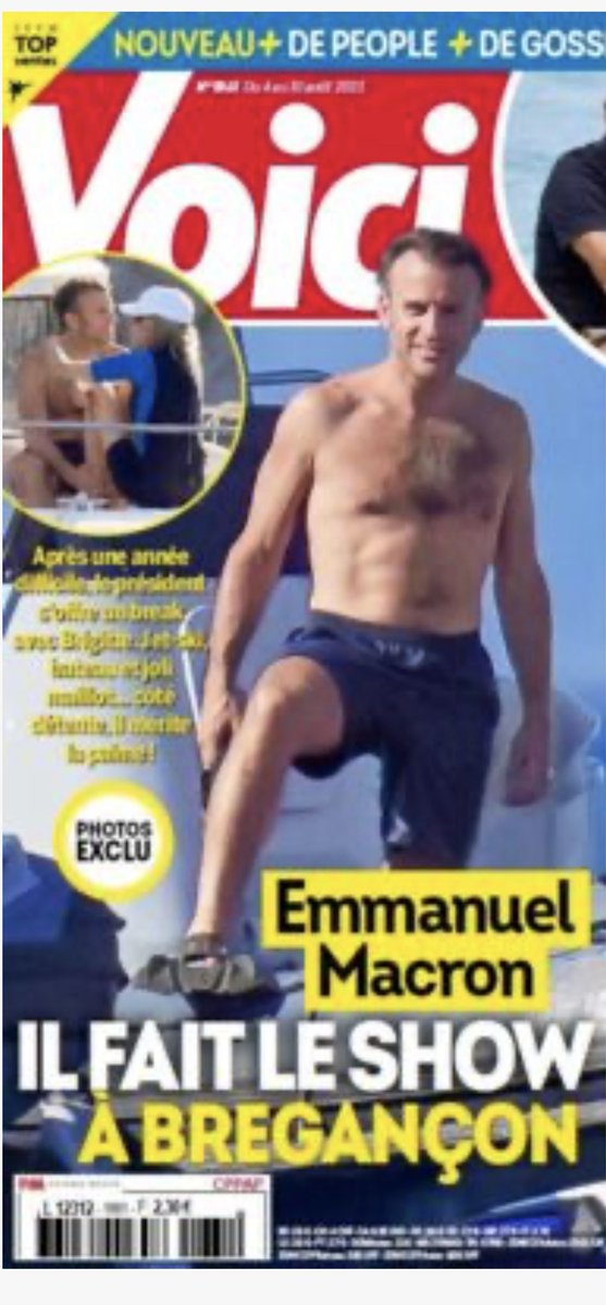 BOROWSKIMIKE's tweet photo. Pour la 6 ème année de suite Macron se fait photographier sur un yacht puis faisant du jet ski.
La propagande sur la fameuse pollution, le dérèglement climatique que ces engins provoqueraient, ça c’est pour le petit peuple.
Les « élites » elles se permettent tout, elles se font photographier sciemment, montrant leur bonheur au bas peuple. 
Et puis à la rentrée ce même président nous parlera de restriction, de planète à sauver, d’économie de pétrole, d’énergie etc.
Il le fait au vu et au su nous crachant au visage son mépris et sa base de fan aura oublié ou pire dira que c’est formidable.
Personne lui posera la question parmi les journalistes de son comportement.
Combien de temps laissera-t-on faire ?