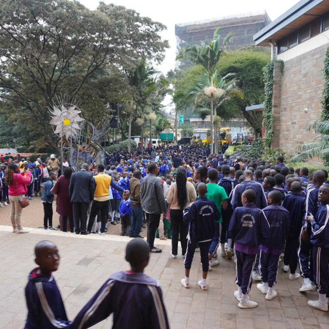 museumsofkenya's tweet photo. 🚌📚 Unleashing the Student Invasion:
We blinked, and suddenly, our museum was swarmed by an army of curious minds! 🤩
Keep the buses rolling and the laughter echoing because we definitely love having you here.
#museumsofkenya #studentinvasion #learning #heritage https://t.co/IuP9qOoh2x