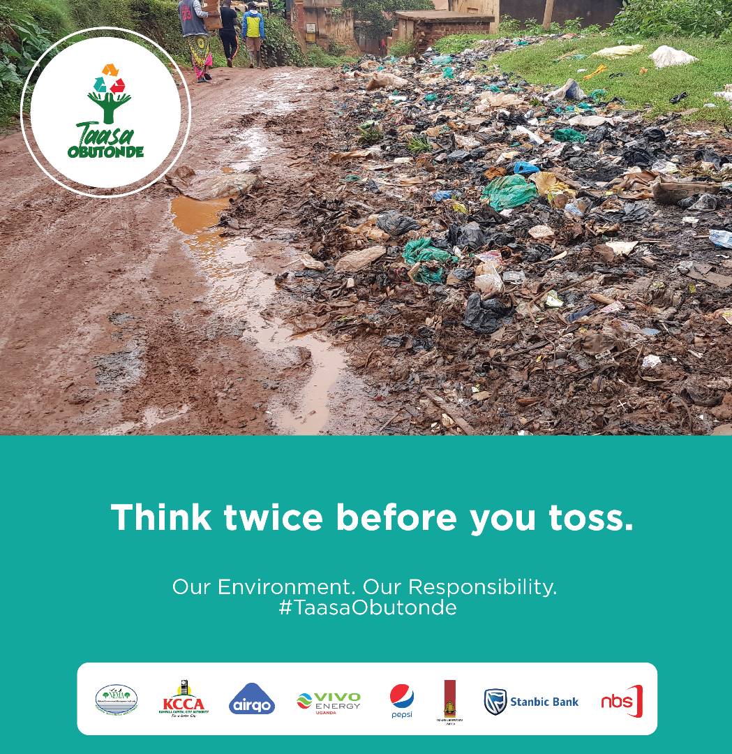 Plastic in the wrong place causes a mess! Safely dispose of plastic waste to protect our precious drainage systems. #TaasaObutonde