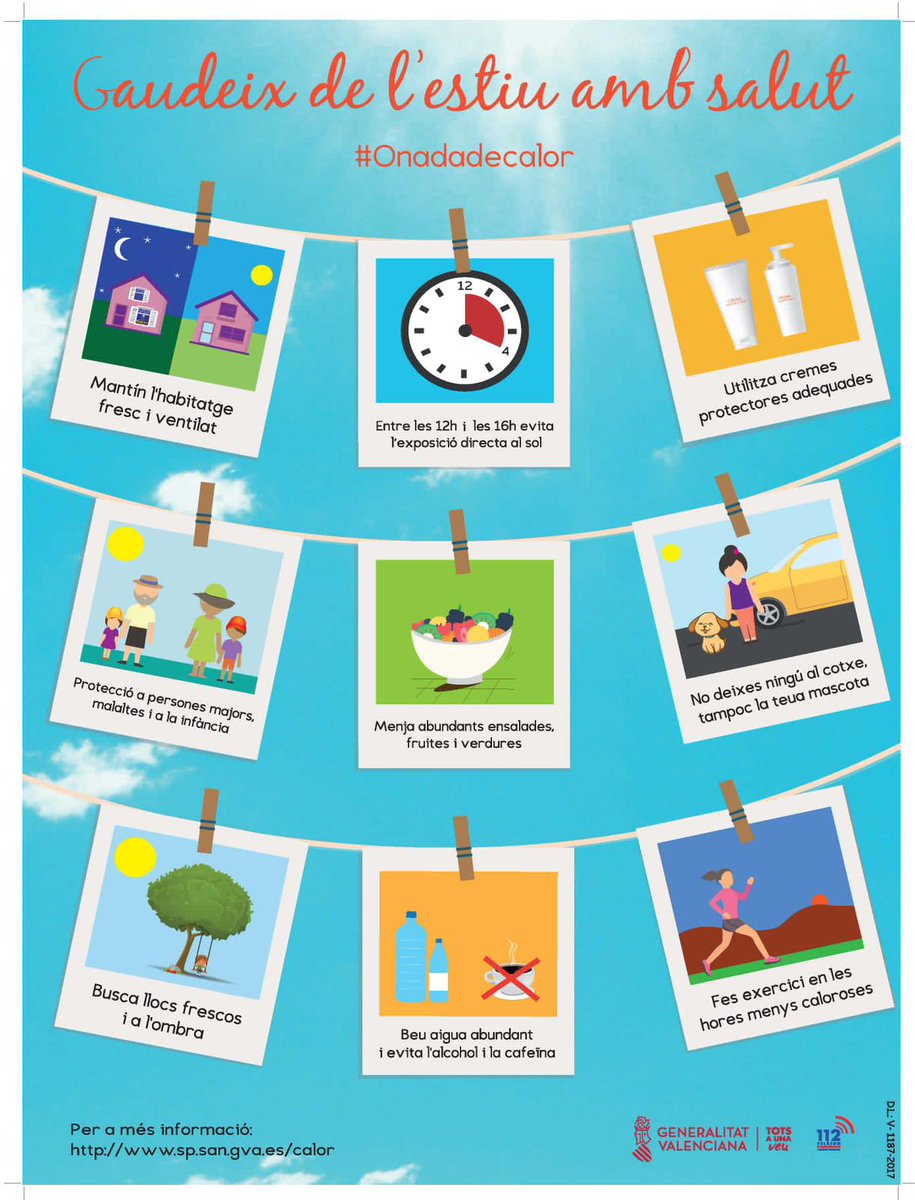 calp_ayto's tweet photo. ☀️🥵 Aviso por altas temperaturas para mañana jueves 10 de agosto. Os dejamos estos consejos para combatir el calor. #Calp #Calpe https://t.co/P13WK2QRML