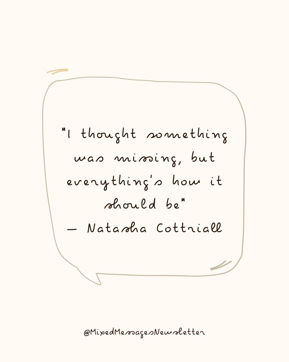 Have you found your missing piece yet, or was it never missing in the first place? Read more from this week's guest <a href="/cottriall28/">Natasha Cottriall</a> here: mixedmessages.substack.com